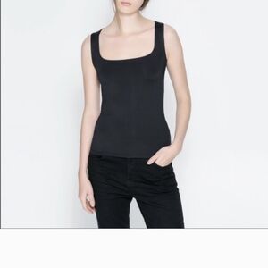 Zara, black scuba tank, size m